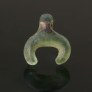 Islamic glass crescent pendant 390MAb, 8-9 century